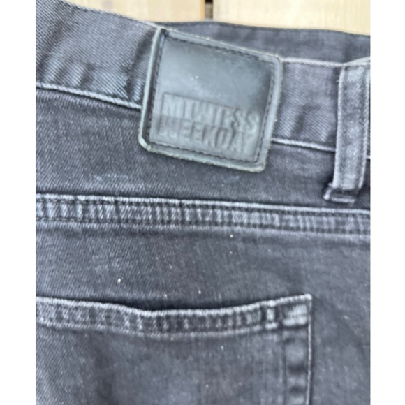 Weekday jean shorts, faded black, size M - Picture 2 of 4